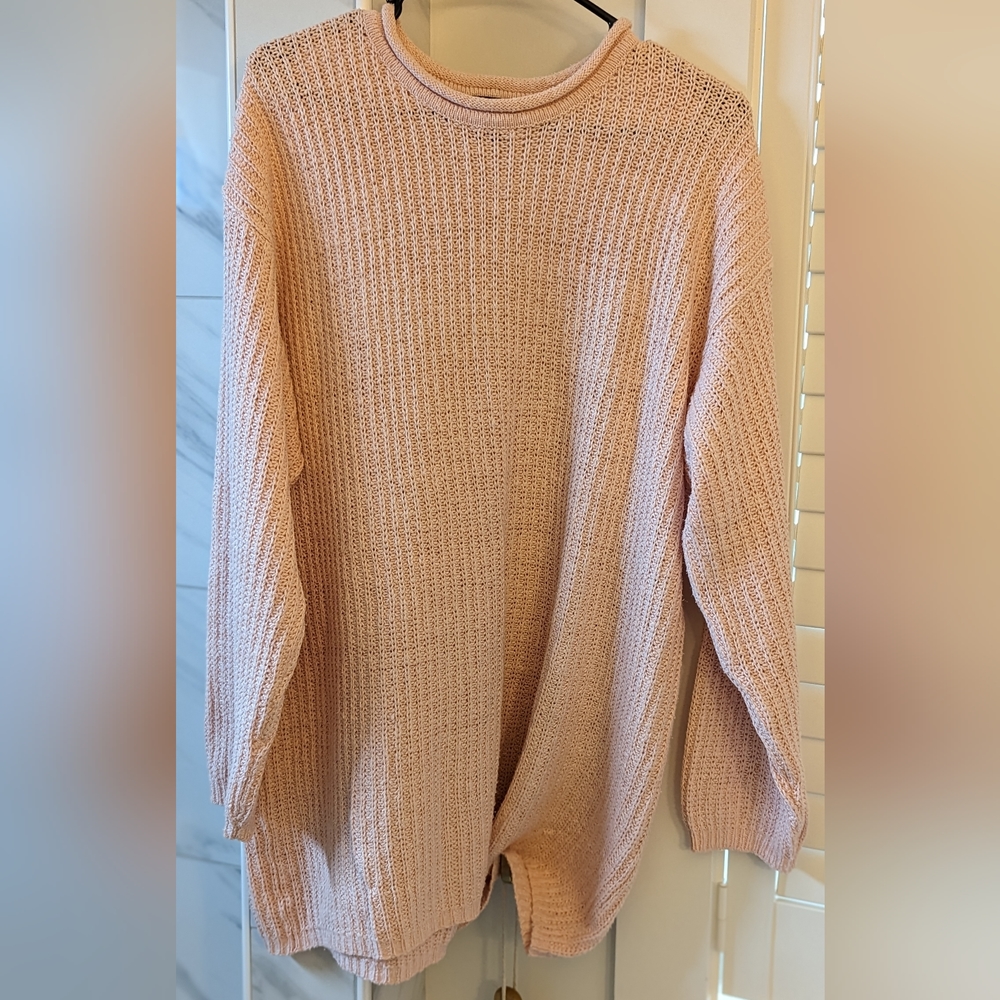 Vintage gap soft pink sweater 80 percent silk